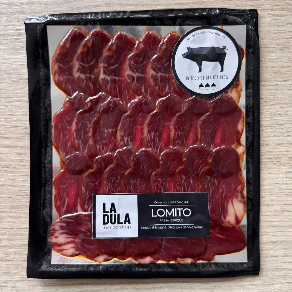 Lomito (Presa) 100% Ibérico de Bellota Pata Negra Juan Pedro Domecq 80gr - LA DULA