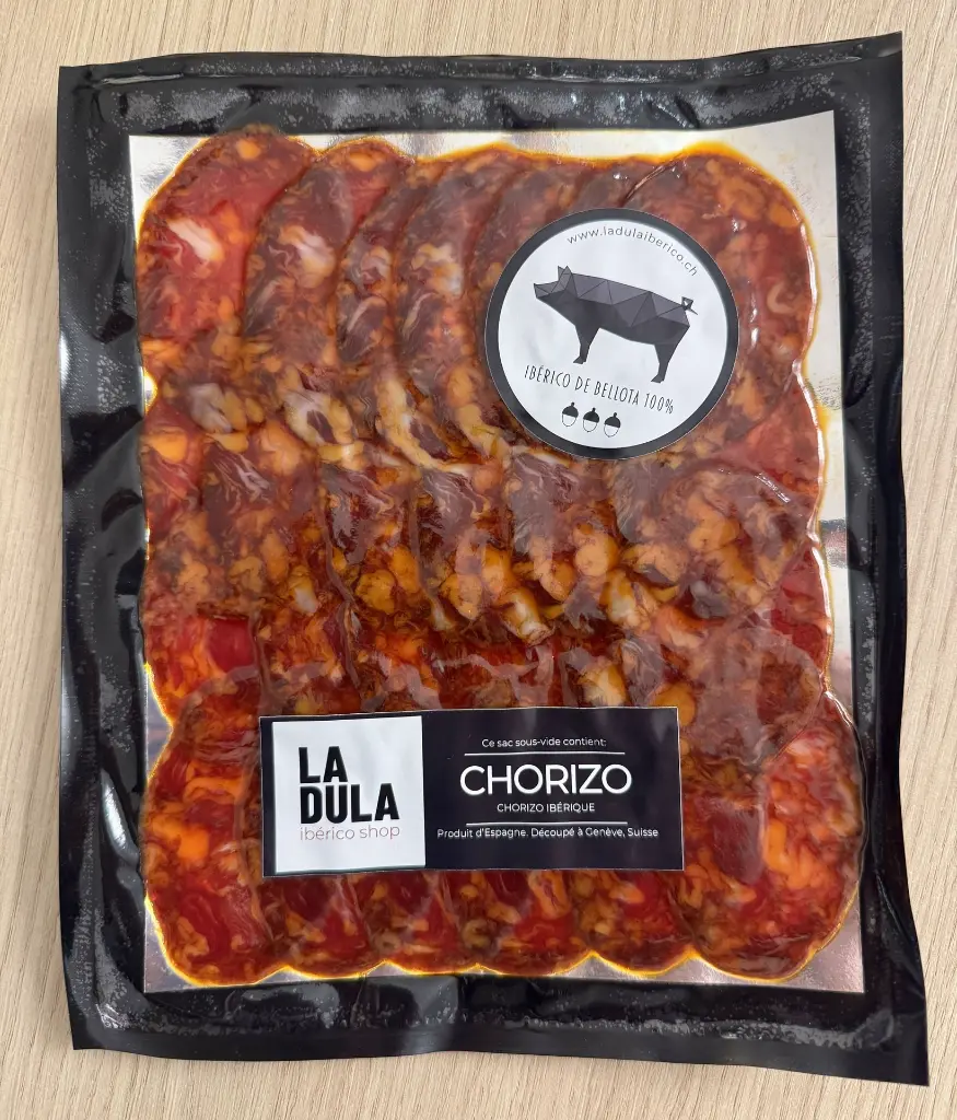 Chorizo 100% Ibérico de Bellota tranché 100g - Starter Pack Bellota LA DULA