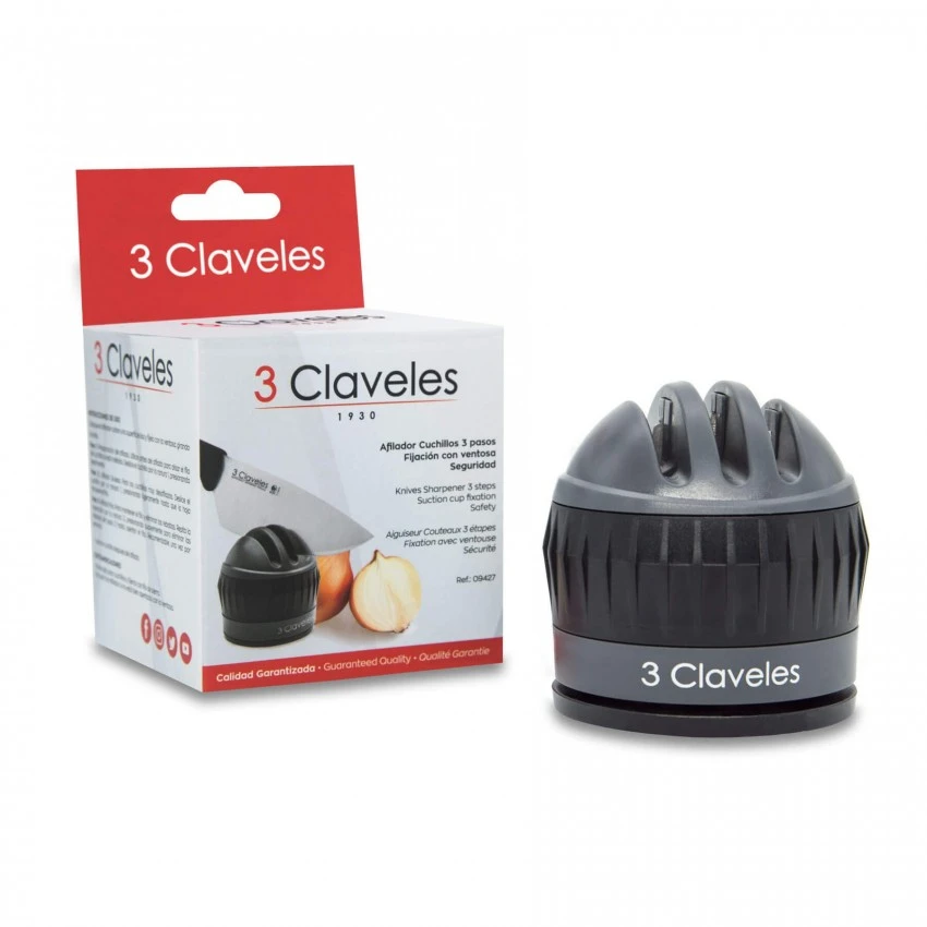 Schärfer 3 Stufen mit Saugnapf - 3 CLAVELES