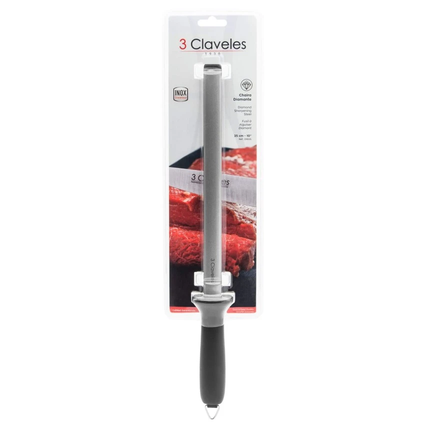 Diamant-Wetzstahl 10" - 3 CLAVELES