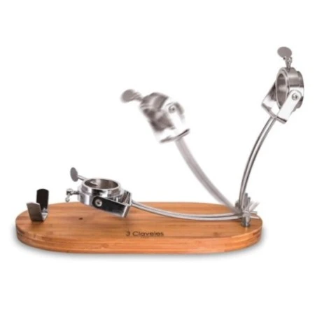 Jamonero Redondo Plegable Cabezal Giratorio - 3 CLAVELES
