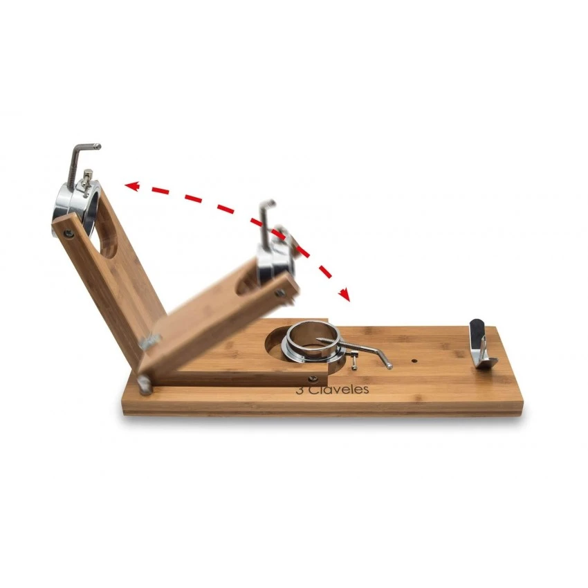 Foldable Ham Stand – Large Wood - 3 CLAVELES