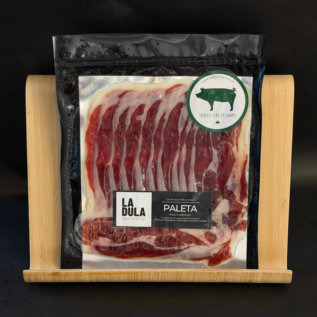 Paleta Ibérica de Cebo de Campo, tranchée 100g
