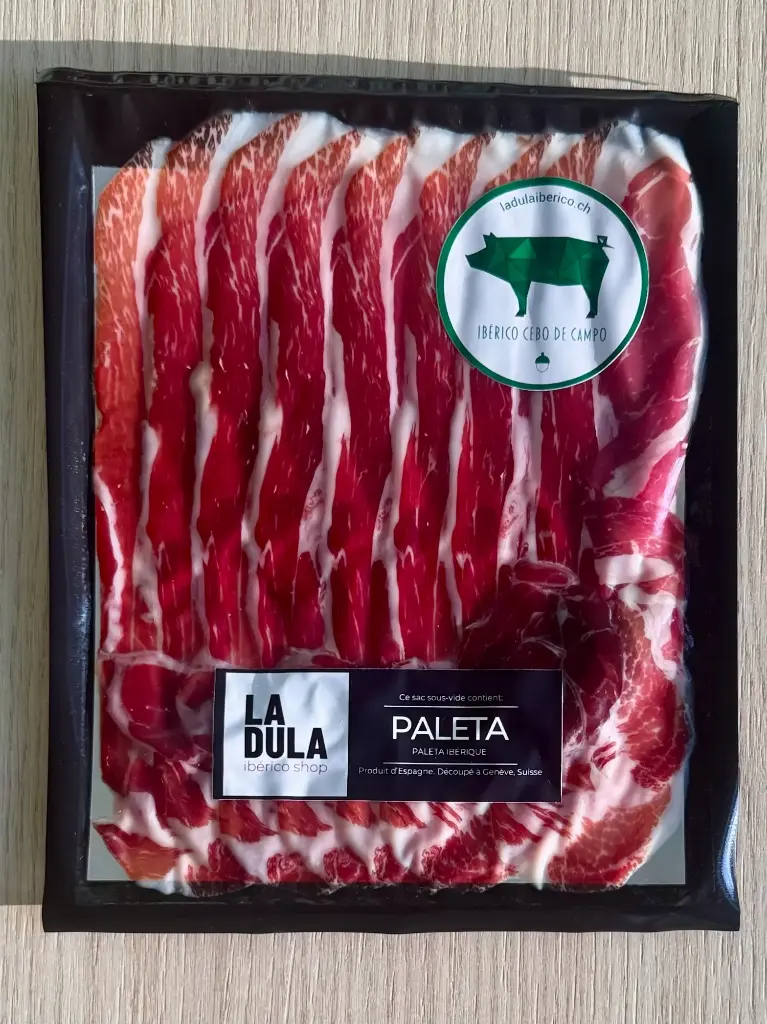 Paleta Ibérica de Cebo de Campo, tranchée 100g