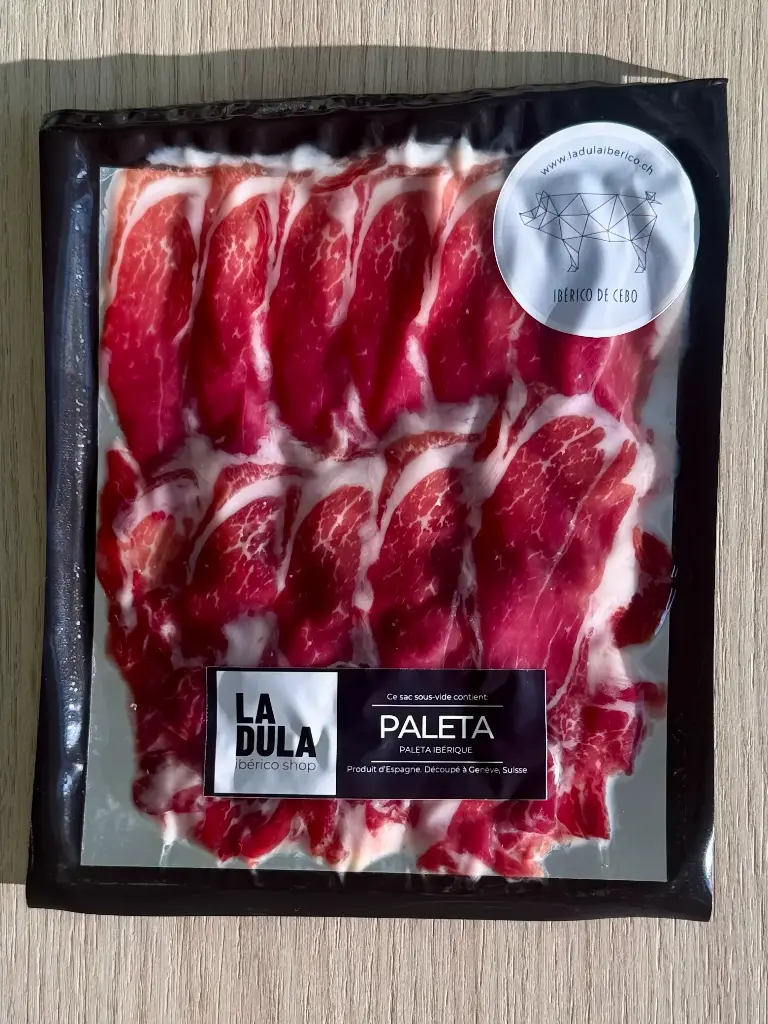 Paleta Ibérica de Cebo, tranchée 100g