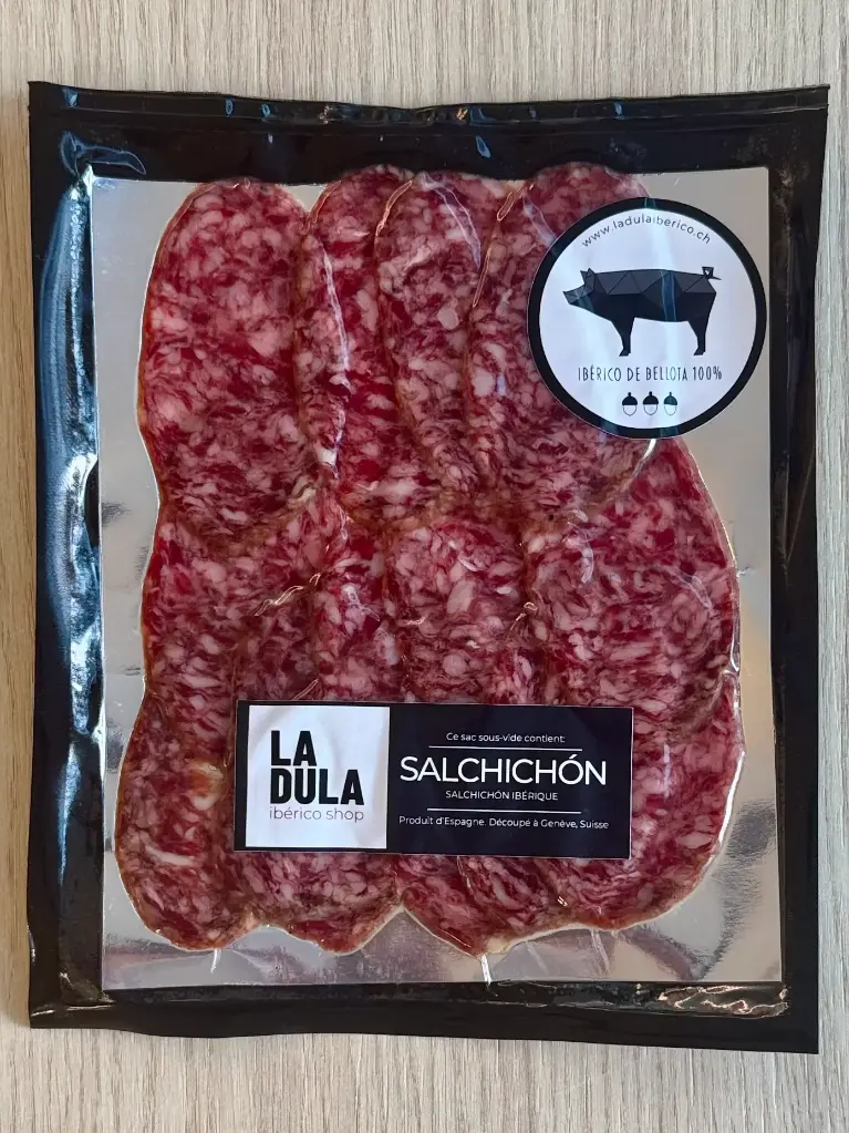 [embutido embutidos] Salchichón 100% Ibérico de Bellota Pata Negra, sobre 100g