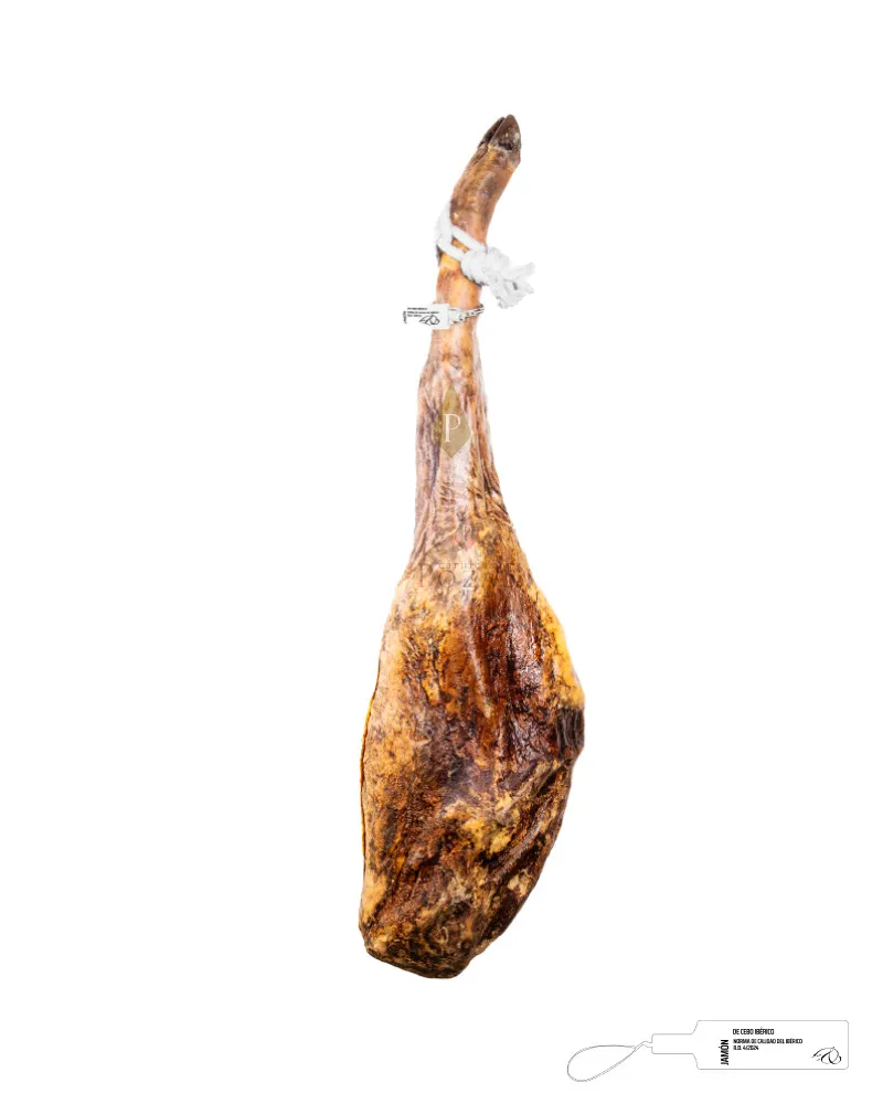 [spanish ham iberian ham] Jamón Ibérico de Cebo, ganzes Stück (mit Knochen) - POZ